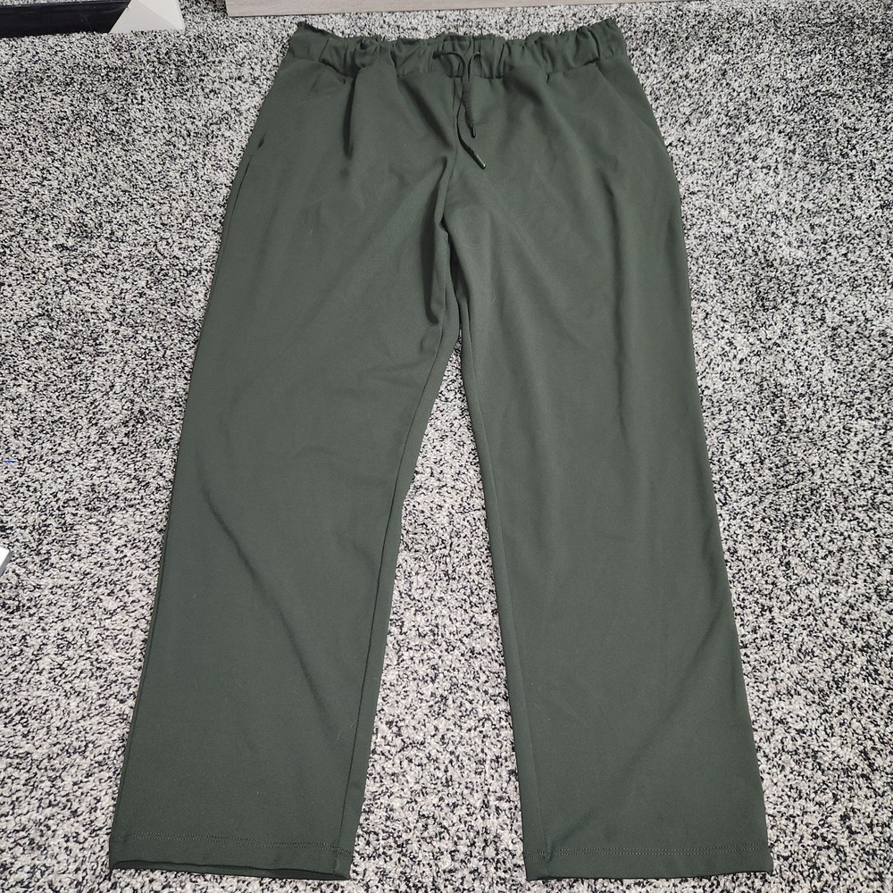 Madison d'Amelie, Pull-On Forest  Dark Green Pants Women's Sz L, Career Business